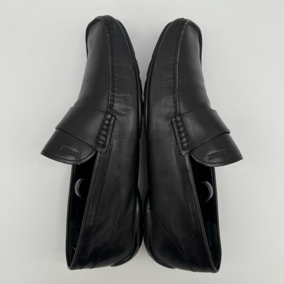 Bally Gabler Black Leather Moc Driving Loafer Size 9 D main image 12